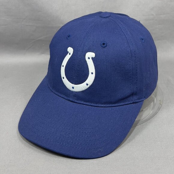Indianapolis Colts Strapback Hat Blue NFL Team Apparel Football Adjustable Mens - Picture 1 of 12